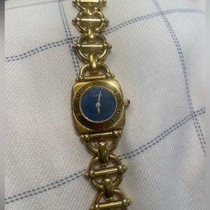 Gucci Horse bit Gold plated bracelet watch
